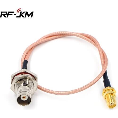 RG316 Cable RF Coaxial Jumper Pigtail BNC female jack bulkhead to SMA Female SMA Plug adapter