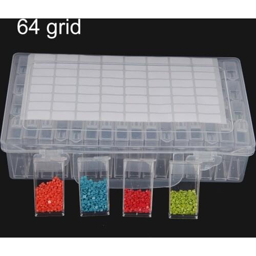 High Quality Diamond Painting Tool Container Diamond Embroidery Stone Storage Accessory Mosaic Convenience Box With Free Sticker