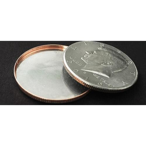 Magnetic Expanded Shell (Half Dollar) Magic Tricks Stage Magia Gimmick Illusion Props Appearing Vanshing Coin Magie Magicians