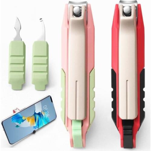A Single Splash-proof Stainless Steel Multifunctional Nail Clipper Set Creative Shaver Scraper Professional Manicure Tools