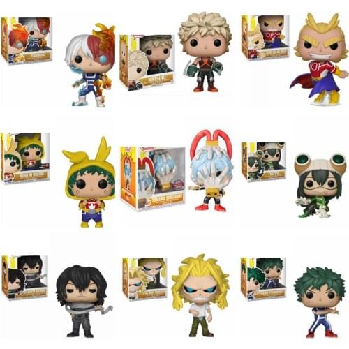 Funko Pop My Hero Academia Dabi Deku INSHOTA ONESIE DXF TSUYU TOMURA SHIGARAKI KATSUKI SILVER AGE ALL MIGHT Action Figure Toys