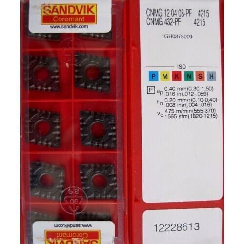 ORIGINAL 10PCS CARBIDE INSERT CNMG120408-PF4215