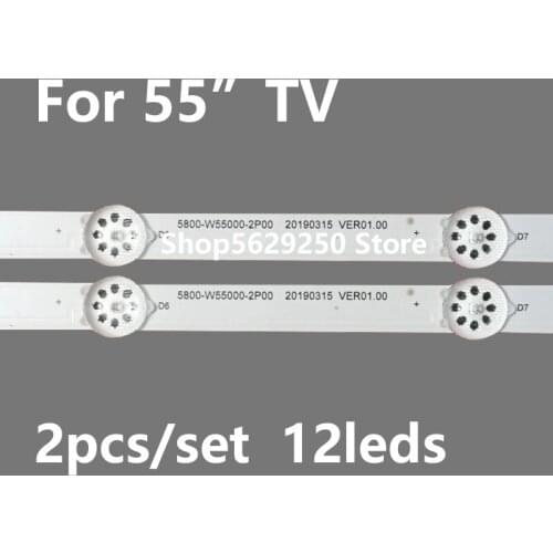LED Backlight strip 12lamp For sky worth 55" TV 55V30 5800-W55000-2P00