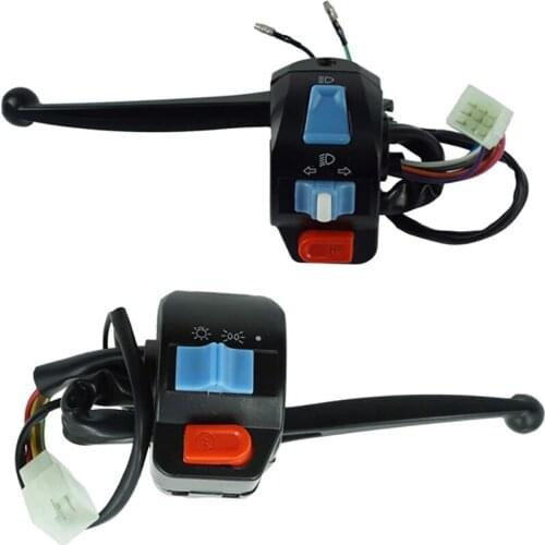 1 Pair 12V Waterproof Motorcycle Left Right Handlebar Control Switch Horn Turn Signal for GY6 50Cc 125Cc 150Cc