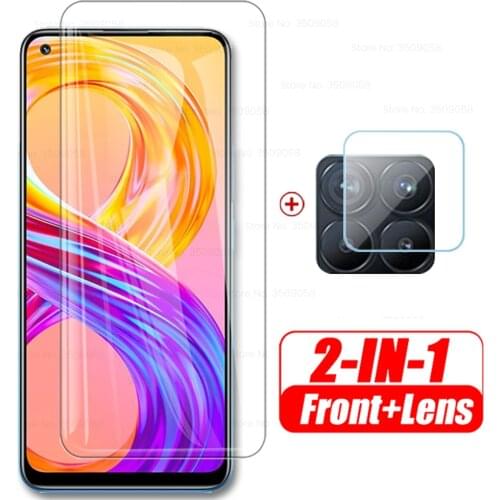1 to 2 tempered glass realmi 8 pro glass caemer protection for realme 8 pro 8pro realme8 realme8pro armor safety protective film