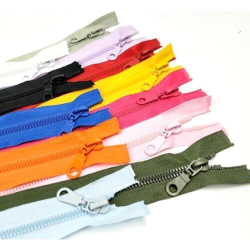 1pc 5# 50CM Length High Quality Resin Zippers Open-End Sportwear Apparel Bags Sewing Accessories 12 Colors Pick A069