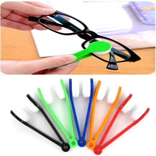 1pc Portable Multifunctional Glasses Cleaning Rub Two-side Glasses Brush Microfiber Spectacles Cleaner Glasses Cleaning Tools
