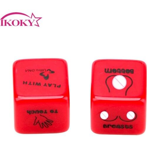 2Pcs/lot Erotic Craps Pipe Toy For Couples Punishment Adult Games Sex Dice 6 Positions Sexy Romance Love Humour Gambling