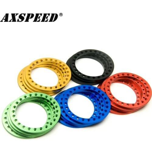 AXSPEED 1.9 inch Wheel Rims Beadlock Ring METAL Replacement for 1/10 RC Axial SCX10