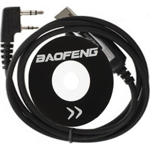 BAOFENG Usb Programming Cable & Cd for Baofeng/Pofung Uv-5R Uv-82 Gt-3 888S Ten4 F9+ Radio Walkie Talkie Part