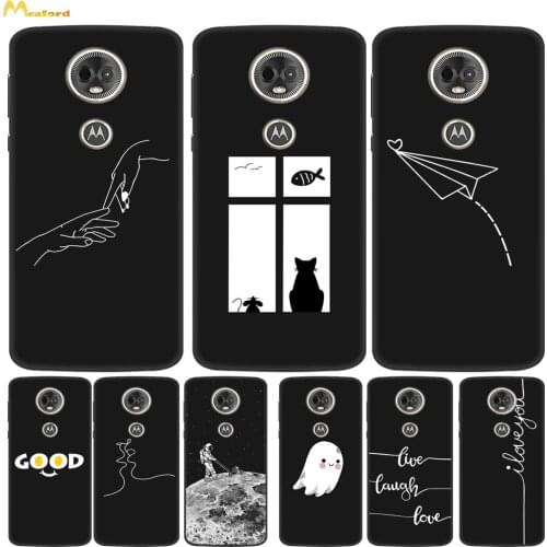 For Moto E5 Plus Case For Motorola Moto E4 Plus Phone Cover Black Silicone Soft Bumper Coque For Moto E 5 Plus Cases TPU MotoE5