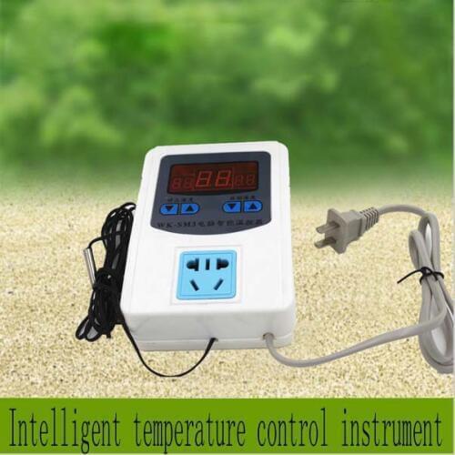 Digital Thermostat Temperature Controller WK-SM3 Tri-display areas Micro Intelligent Thermostatic Switch 0~99 Celsius Degrees