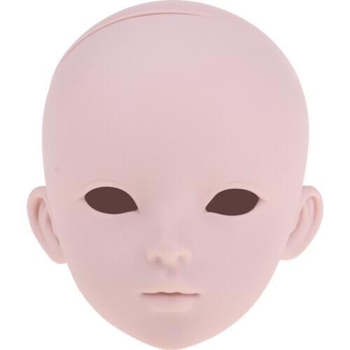 Doll Head Mold Cosmetology Mannequin Makeup for 1/3 Night Lolita BJD Dolls, Practice Training Head Sculpt