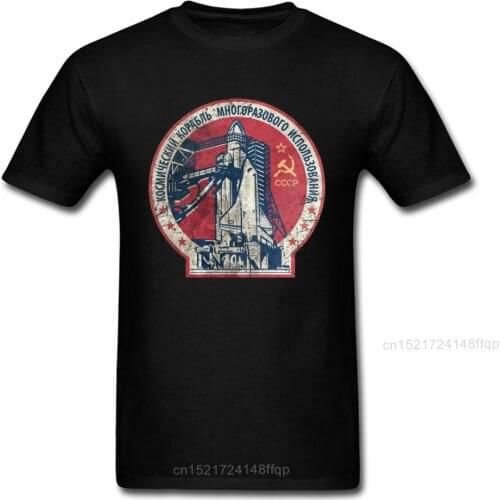 Russia CCCP T-Shirt Men Cotton Top Space Plan Soviet Cosmonaut 1961 T Shirt Male Tshirt USSR Yuri Gagarin Streetwear Vintage Tee