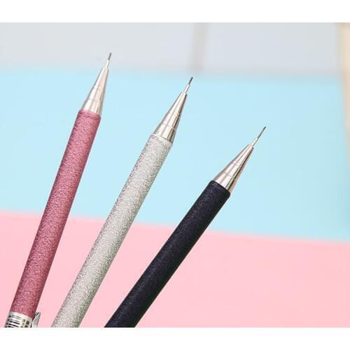 1pcs 0.5mm Iron Metal Mechanical Pencil Stationery Automatic Pens For Student Writing Drawing Office School Supply