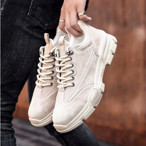 Fashion Men Sneakers for Men Casual Shoes Breathable Lace up Mens Casual Shoes Leather Shoes Men chaussure homme