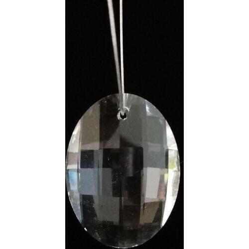 Hot 32mm 10pcs K9 Glass Crystal Prisms Pendants Chandeliers Parts Pendants Lustres Clear Lamp Lighting Hang Drops