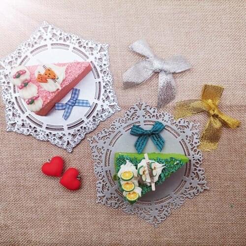 123*141mm lace circle Metal Cutting Dies for card DIY Scrapbooking stencil Paper Craft Album template Dies