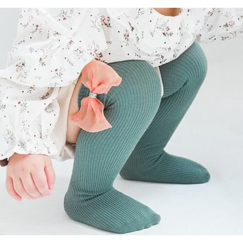 Lovely Bowknot Princess Baby Girl Socks Spring Soft Cotton Kids Knee-High Socks Toddler Children Socks