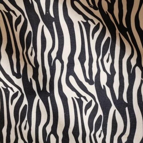 Thick Curtain cloth Dress fabrics black and white stripe beige zebra fabric zebra crossing fabrics geometry Desk Cover fabricr