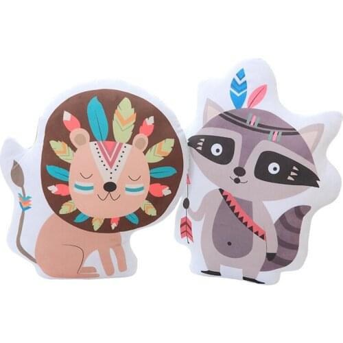 Animal Cushion Plush Toys Cute Cartoon Doll Creative Simulation Dinosaur Pillow Send Children Gift Stuffed Animal Pillow