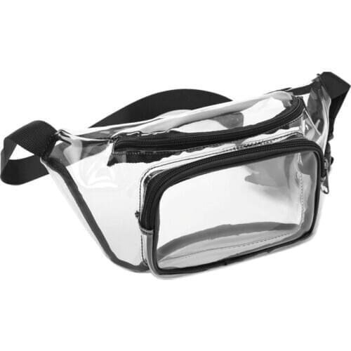 Simple Transparent Waist Bags Waterproof Cute Waist Adjustable Bag for Women Men, Travel, Beach,,Concerts Bag