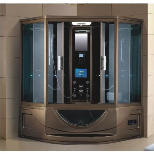 1650X1650X2250mm Luxury Steam Shower Cabin Bathroom Shower Enclosure Multi-Functional TV Wet Sauna Room YS569