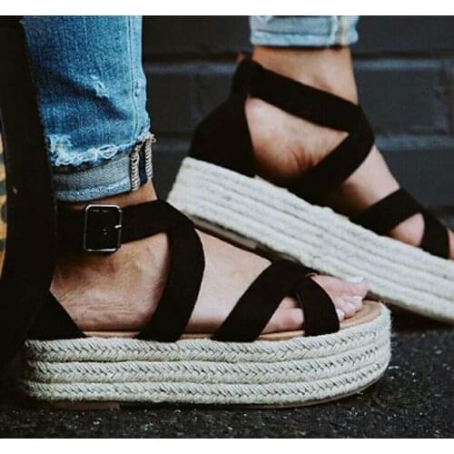 Women Sandals Thick Platform Shoes Woman Peep Toe High Heels Sandals Summer Thick Bottom Shoes Chaussures Femme