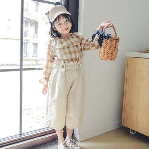 Baby Girl Pants 2019 Spring New Childrens Wide Leg Pants Kids Girls Casual Loose Trousers Toddler Overalls Pants Baby Clothes