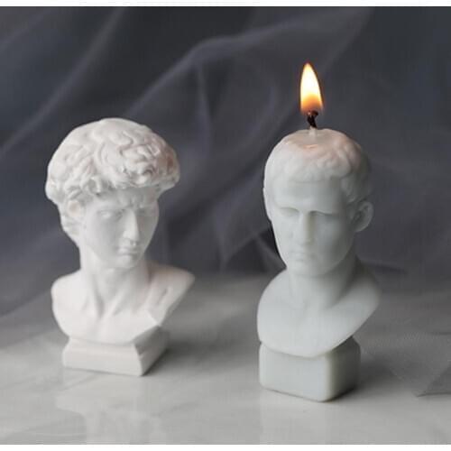 Silicone Gypsum Portrait Candle Mold Scented Candle DIY Material Plaster Mould INS Making Wax Plaster Mould