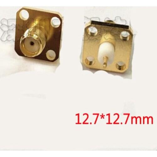 SMA-KFD4 SMA Female Jack Connector RF Coaxial Adapter 4-holes Square 12.7*12.7mm