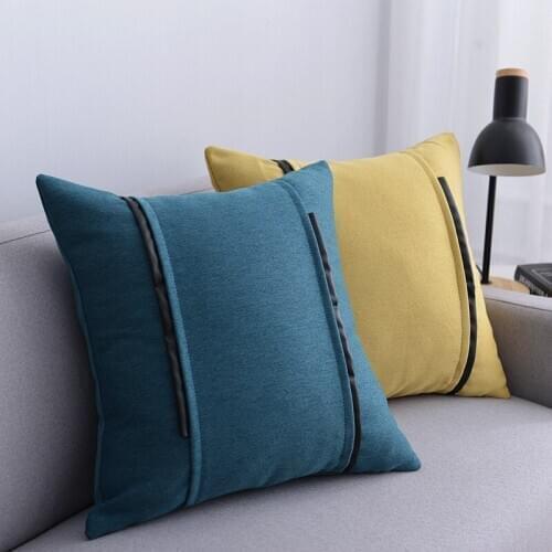 Modern Cushion Cover Solid Cover Pillow Case Cotton Linen Pillow Covers For Sofa Nordic Home Decor Pillowcases 45*45cm/30*50cm