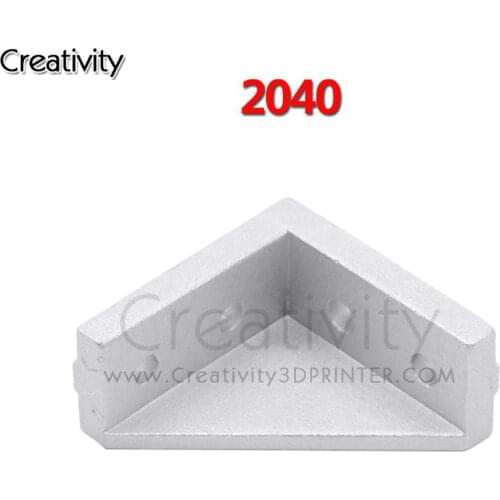 2040 corner fitting angle aluminum 20x40 L connector bracket fastener match use 2040 industrial aluminum profile