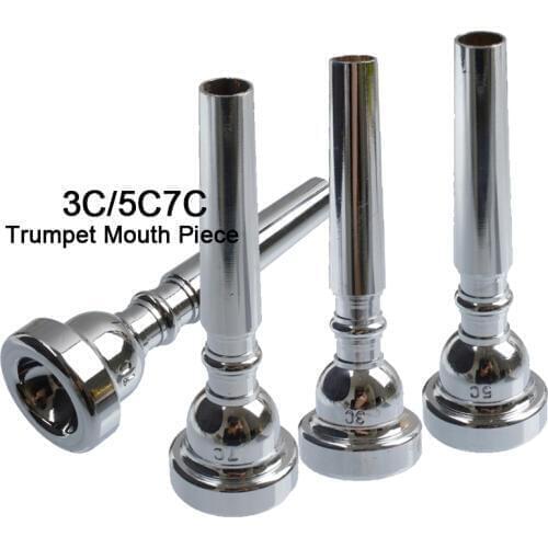 High Quality chrome/Gold Professional Trumpet 3C/5/7C Mouth Piece Mouthpiece
