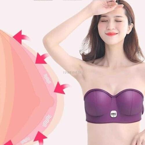 Charging Electric Breast Massage Bra Vibration Chest Heating Stimulator Enlargement Machine Breast Growth Enhancer Massager