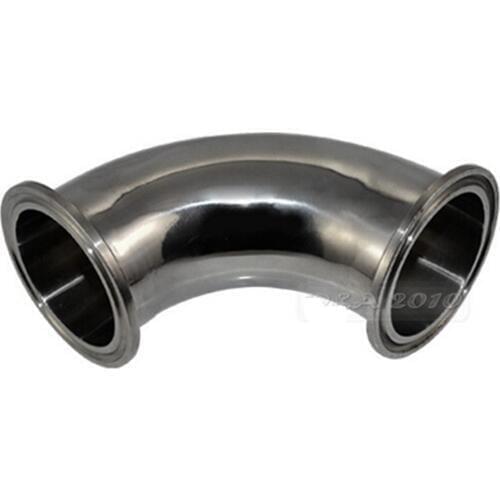 1pc 57mm 2.25" 2.25 2-1/4 Inch 304SS 316SS 304 316 Stainless Steel Sanitary Tri Clamp 90 Degree Ferrule Welding Elbow
