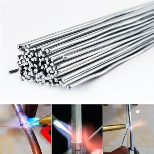 10pcs Easy Melt Fux-cored Aluminum Welding Rods Brazing Welding Wire for Aluminum Soldering Low Temperature