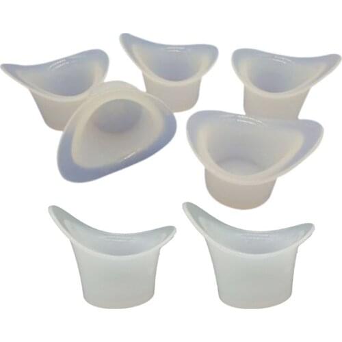 10pcs Eyewash Cup Silicone Resuable Medical Soft Eye Bath Cup Eye Wash Cup 649C