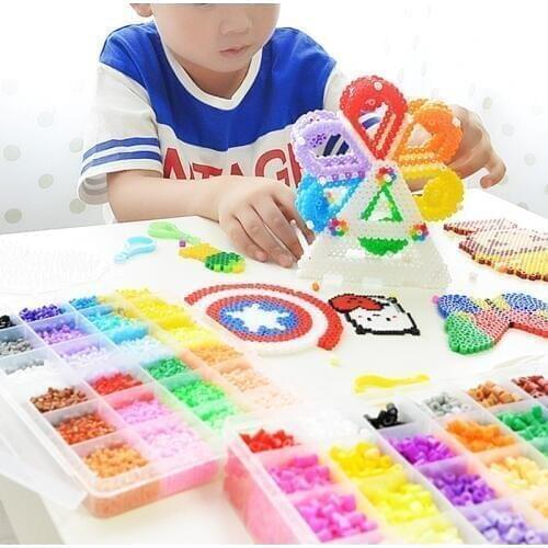 36000 pieces/set Hama Beads 3D Puzzle Toy for Children Brinquedos 72 colors 2.6mm Perler Beads for Children Educational Toys