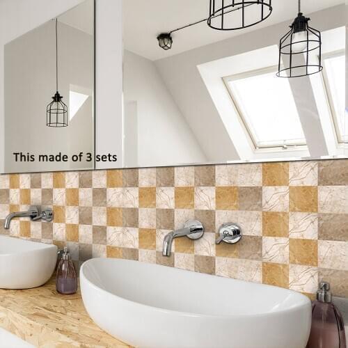 3D Wall Sticker for Living room Kitchen Bathroom Splashback Vinyl Wall Tile Stickers Transfers Wall Decals Room Home Decoration