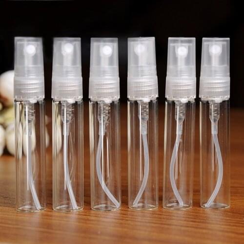 5PCS Glass 5ml Refillable Portable Sample Perfume Bottles Travel Spray Atomizer Empty Perfume Bottle Mini Sample Container