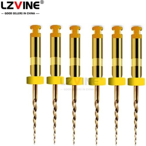 5 pcs Dental root canal file gold endo rotary super files golden endodontic files 25mm nickel titainium instrument dentistry