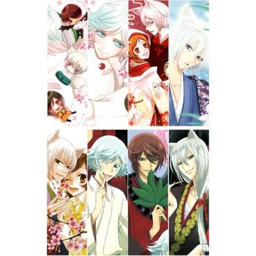 8pcs Kamisama Hajimemashita Anime Bookmarks Waterproof Transparent PVC Plastic Bookmark Beautiful Book Marks Gift