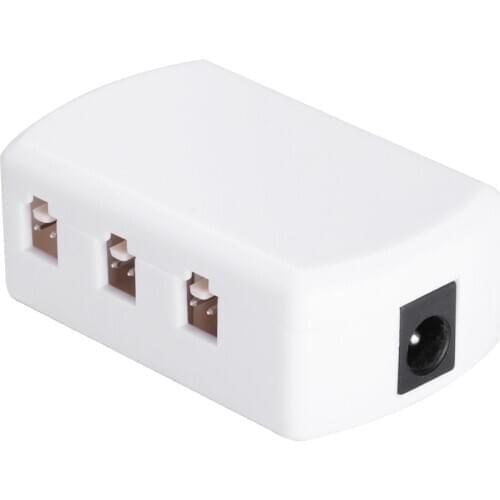 2 pin distributor spliter white case for single white lights for cabinet light