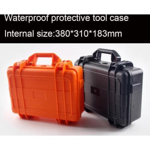 380*310*183MM Waterproof tool case toolbox protective Camera Case Instrument box suitcase Impact resistant with pre-cut foam