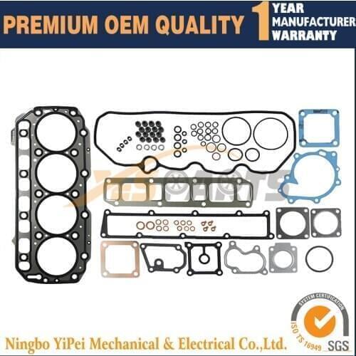 For Yanmar 4TNV106 4TNV106T-XTB Engine Full Gasket Set For Excavator Loader Generator