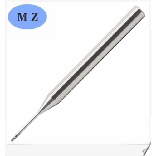 R0.5 R0.75 R1 2flute HRC55 degree solid carbide end mill long neck ball nose milling cutter for aluminum deep processing