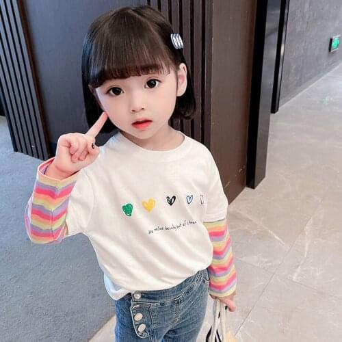T-shirt For Girls Long Sleeve Girls T-shirts Casual Style Kids T-shirts Spring Autumn Girls Clothing