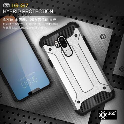 Hybrid Armor For LG G7 G8 ThinQ V40 V50 G6 PC+Silicone Anti Shock Proof Impact Hard Armor Shield Case For LG V40 Back Cover