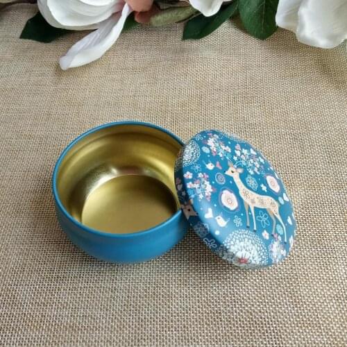Round tin gift box wedding birthday party storage box jar diy candle tin jar